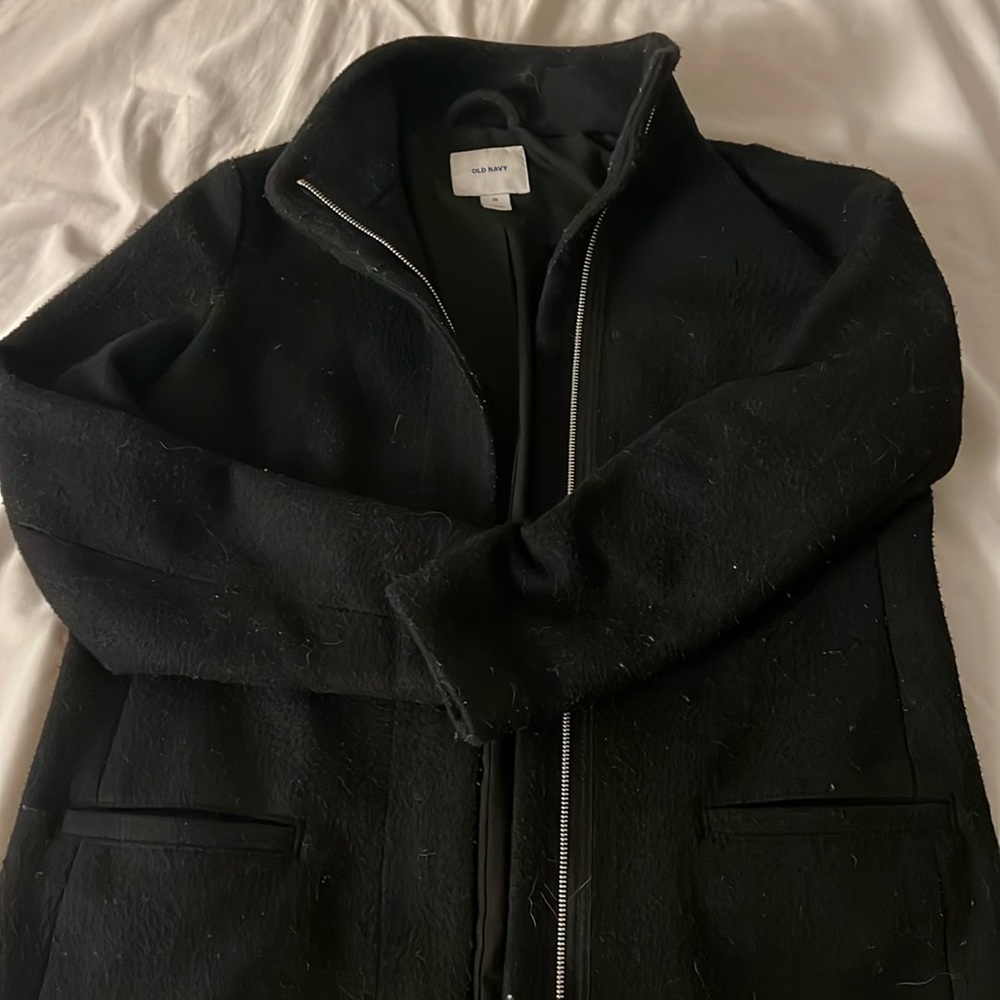 Black peacoat